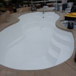 Charlotte North Carolina fiberglass pool step repair